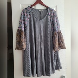 Umgee Floral Shirt/Dress